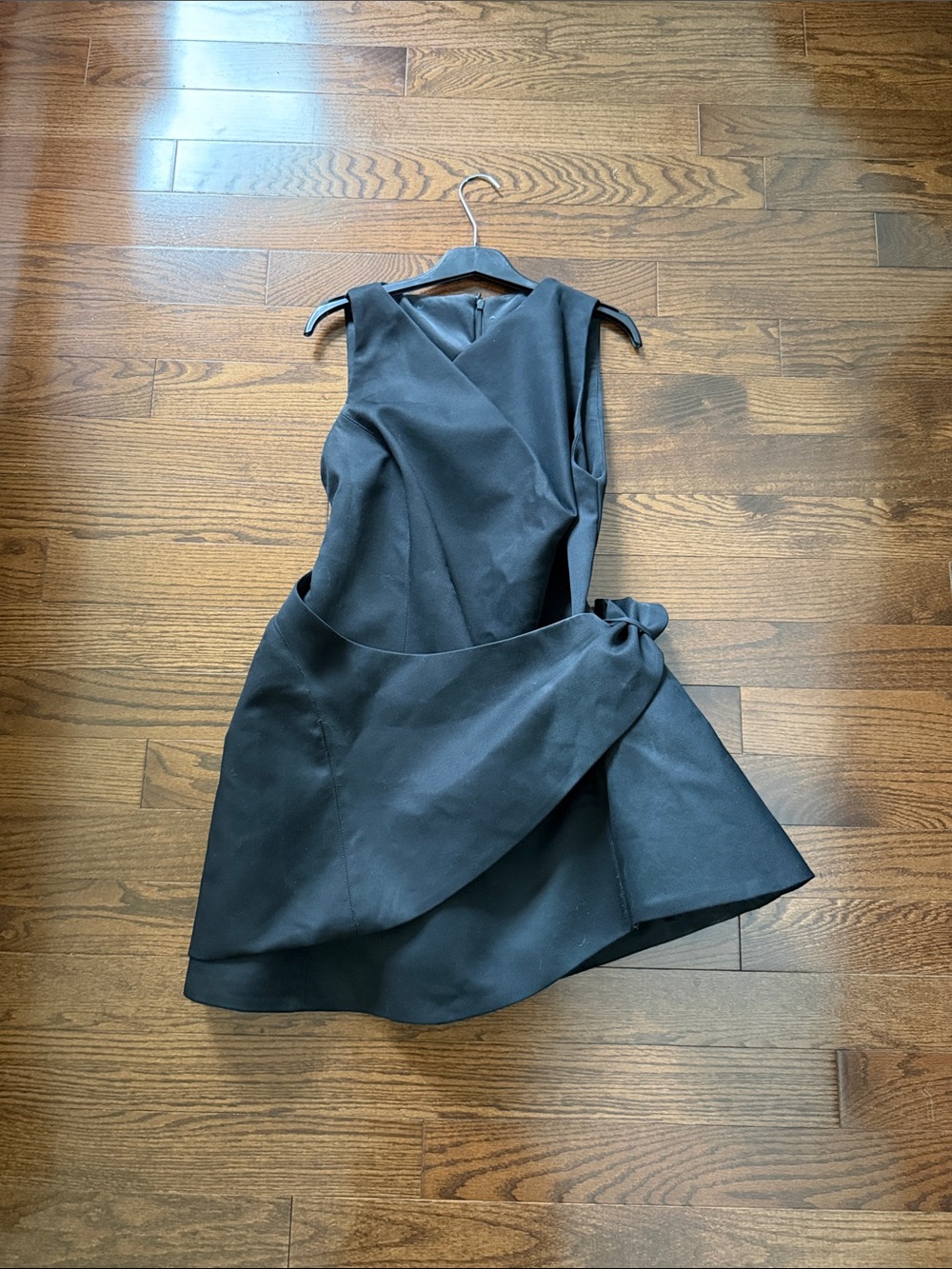 H&M x Mugler Black Sculpted Wool Mini Dress - Picture 2 of 3
